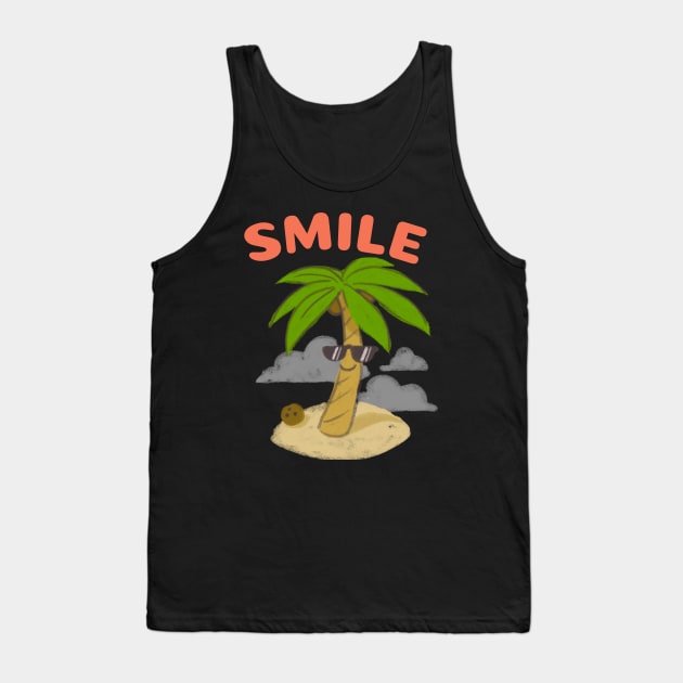 Smile like a Palm Tree Tank Top by Sonicx Electric 